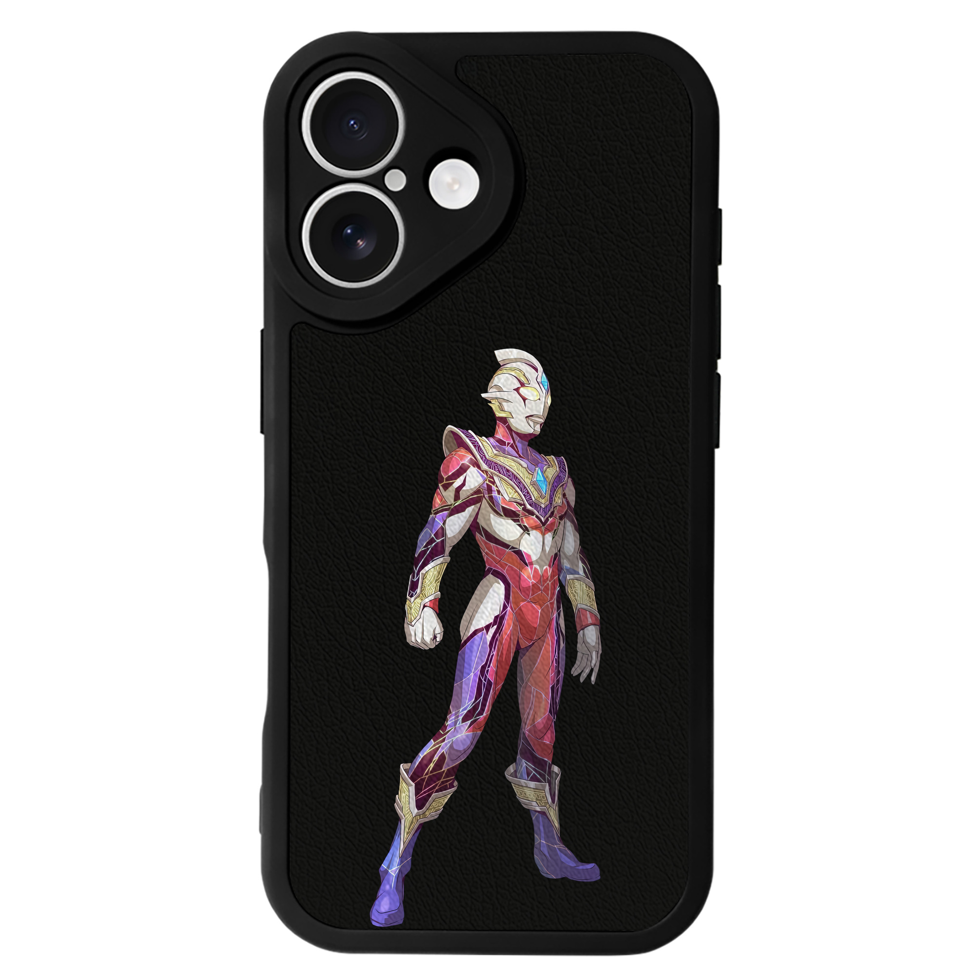 （画像用） ウルトラマン Ultraman 【iPhone 16シリーズ対応】シリコンスマホケース（レザー調） 材質：シリコン